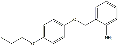 2-(4-propoxyphenoxymethyl)aniline Struktur