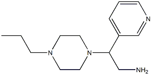 2-(4-propylpiperazin-1-yl)-2-pyridin-3-ylethanamine Struktur