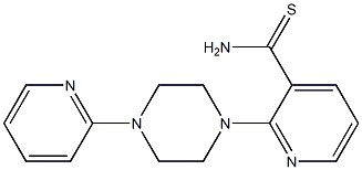 2-(4-pyridin-2-ylpiperazin-1-yl)pyridine-3-carbothioamide Struktur