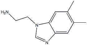 2-(5,6-dimethyl-1H-1,3-benzodiazol-1-yl)ethan-1-amine Struktur