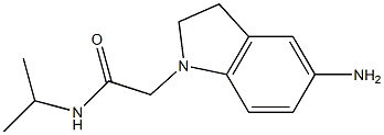 2-(5-amino-2,3-dihydro-1H-indol-1-yl)-N-(propan-2-yl)acetamide Struktur