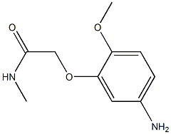 2-(5-amino-2-methoxyphenoxy)-N-methylacetamide Struktur