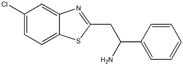 2-(5-chloro-1,3-benzothiazol-2-yl)-1-phenylethan-1-amine Struktur