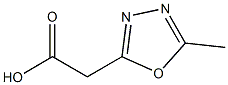 2-(5-methyl-1,3,4-oxadiazol-2-yl)acetic acid Struktur