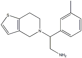 2-(6,7-dihydrothieno[3,2-c]pyridin-5(4H)-yl)-2-(3-methylphenyl)ethanamine Struktur