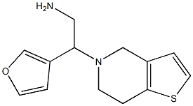 2-(6,7-dihydrothieno[3,2-c]pyridin-5(4H)-yl)-2-tetrahydrofuran-3-ylethanamine Struktur