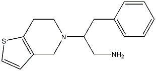 2-(6,7-dihydrothieno[3,2-c]pyridin-5(4H)-yl)-3-phenylpropan-1-amine Struktur