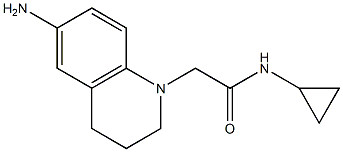 2-(6-amino-1,2,3,4-tetrahydroquinolin-1-yl)-N-cyclopropylacetamide Struktur