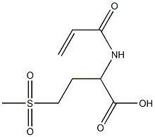 2-(acryloylamino)-4-(methylsulfonyl)butanoic acid Struktur