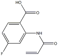 2-(acryloylamino)-4-fluorobenzoic acid Struktur