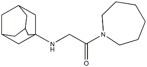 2-(adamantan-1-ylamino)-1-(azepan-1-yl)ethan-1-one Struktur