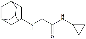 2-(adamantan-1-ylamino)-N-cyclopropylacetamide Struktur