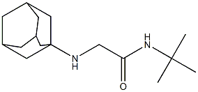 2-(adamantan-1-ylamino)-N-tert-butylacetamide Struktur