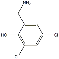 2-(aminomethyl)-4,6-dichlorophenol Struktur