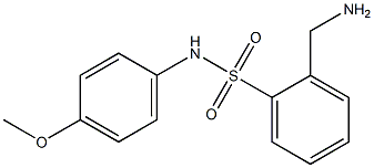 2-(aminomethyl)-N-(4-methoxyphenyl)benzenesulfonamide Struktur