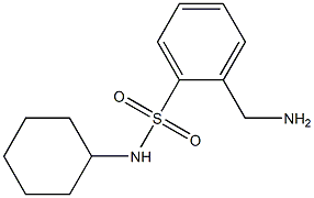 2-(aminomethyl)-N-cyclohexylbenzenesulfonamide Struktur