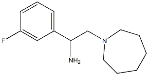 2-(azepan-1-yl)-1-(3-fluorophenyl)ethan-1-amine Struktur