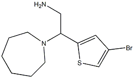 2-(azepan-1-yl)-2-(4-bromothiophen-2-yl)ethan-1-amine Struktur