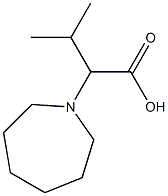 2-(azepan-1-yl)-3-methylbutanoic acid Struktur