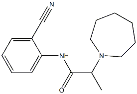 2-(azepan-1-yl)-N-(2-cyanophenyl)propanamide Struktur