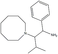 2-(azocan-1-yl)-3-methyl-1-phenylbutan-1-amine Struktur