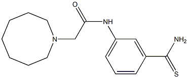 2-(azocan-1-yl)-N-(3-carbamothioylphenyl)acetamide Struktur