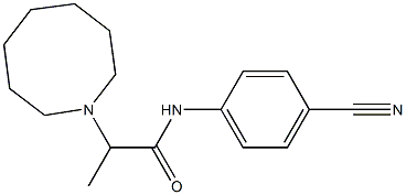 2-(azocan-1-yl)-N-(4-cyanophenyl)propanamide Struktur