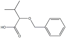 2-(benzyloxy)-3-methylbutanoic acid Struktur