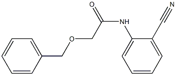 2-(benzyloxy)-N-(2-cyanophenyl)acetamide Struktur