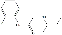 2-(butan-2-ylamino)-N-(2-methylphenyl)acetamide Struktur