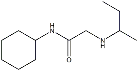 2-(butan-2-ylamino)-N-cyclohexylacetamide Struktur