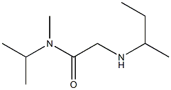 2-(butan-2-ylamino)-N-methyl-N-(propan-2-yl)acetamide Struktur