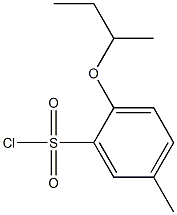 2-(butan-2-yloxy)-5-methylbenzene-1-sulfonyl chloride Struktur