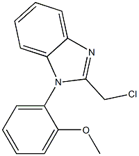 2-(chloromethyl)-1-(2-methoxyphenyl)-1H-1,3-benzodiazole Struktur