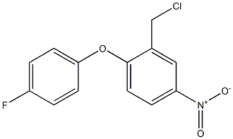 2-(chloromethyl)-1-(4-fluorophenoxy)-4-nitrobenzene Struktur