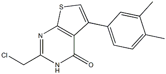 2-(chloromethyl)-5-(3,4-dimethylphenyl)-3H,4H-thieno[2,3-d]pyrimidin-4-one Struktur