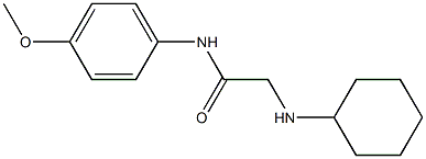 2-(cyclohexylamino)-N-(4-methoxyphenyl)acetamide Struktur