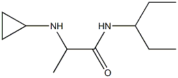 2-(cyclopropylamino)-N-(pentan-3-yl)propanamide Struktur