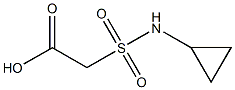 2-(cyclopropylsulfamoyl)acetic acid Struktur