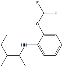 2-(difluoromethoxy)-N-(3-methylpentan-2-yl)aniline Struktur