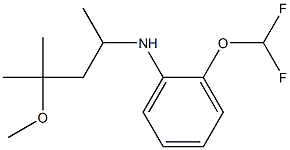 2-(difluoromethoxy)-N-(4-methoxy-4-methylpentan-2-yl)aniline Struktur