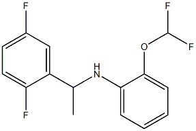 2-(difluoromethoxy)-N-[1-(2,5-difluorophenyl)ethyl]aniline Struktur