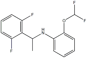 2-(difluoromethoxy)-N-[1-(2,6-difluorophenyl)ethyl]aniline Struktur