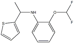 2-(difluoromethoxy)-N-[1-(thiophen-2-yl)ethyl]aniline Struktur