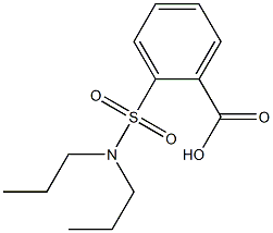 2-(dipropylsulfamoyl)benzoic acid Struktur