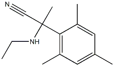 2-(ethylamino)-2-(2,4,6-trimethylphenyl)propanenitrile Struktur