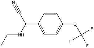 2-(ethylamino)-2-[4-(trifluoromethoxy)phenyl]acetonitrile Struktur