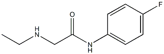 2-(ethylamino)-N-(4-fluorophenyl)acetamide Struktur