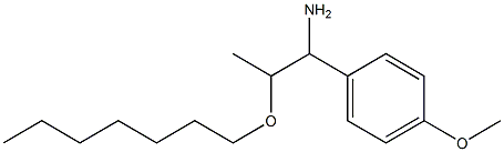 2-(heptyloxy)-1-(4-methoxyphenyl)propan-1-amine Struktur