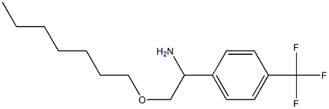 2-(heptyloxy)-1-[4-(trifluoromethyl)phenyl]ethan-1-amine Struktur